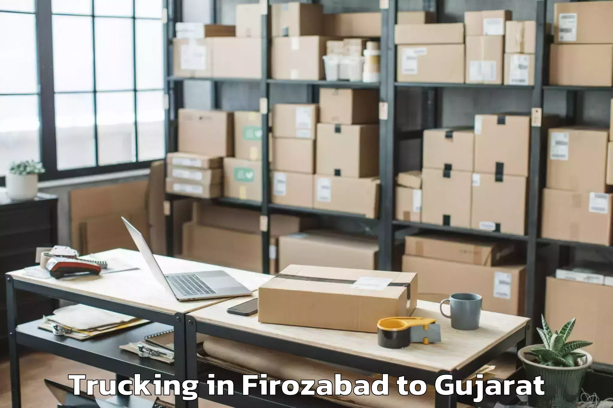 Expert Firozabad to Rajula Trucking